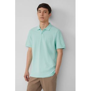 s.Oliver Big Size - Polo - Turquoise - 100% Katoen