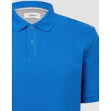 s.Oliver - Poloshirt - Blauw - Katoen - Big Size