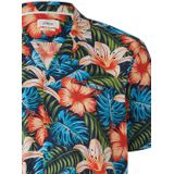 s.Oliver - Big Size Overhemd - Katoen Viscose - Korte Mouwen - Losse Pasvorm