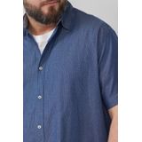 Shirt - Katoenen Overhemd - Korte Mouwen - Kent-kraag