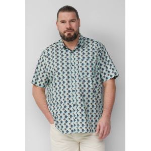 Shirt - Gedessineerd Overhemd - Lange Mouwen - Katoenen Stretchstof