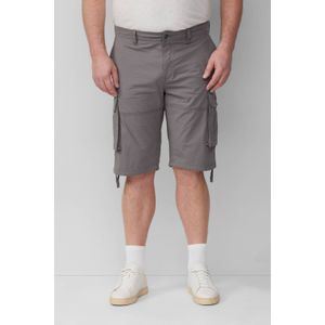 s.Oliver - Big Size - Cargobroek - Grijs - Relaxed Fit, Katoen