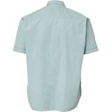 s.Oliver - Hemd - Korte Mouwen - Normale Pasvorm - Subtiele Structuurstrepen