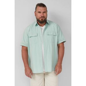 s.Oliver - Hemd - Korte Mouwen - Normale Pasvorm - Subtiele Structuurstrepen