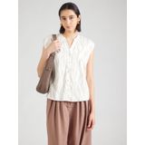 Blouse - Mouwloos - Popeline - Katoenblend