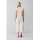 Blouse - Mouwloos - Popeline - Katoenblend