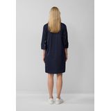 Blousejurk - Effen - Katoen - Knielengte - Driekwart Mouw