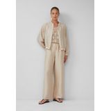 Broek - Pantalons - Luxe Linnenmix - Hoge Taille - Extra Wijde Pijpen