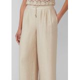 Broek - Pantalons - Luxe Linnenmix - Hoge Taille - Extra Wijde Pijpen