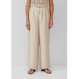 Broek - Pantalons - Luxe Linnenmix - Hoge Taille - Extra Wijde Pijpen