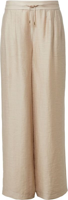 Broek - Pantalons - Luxe Linnenmix - Hoge Taille - Extra Wijde Pijpen