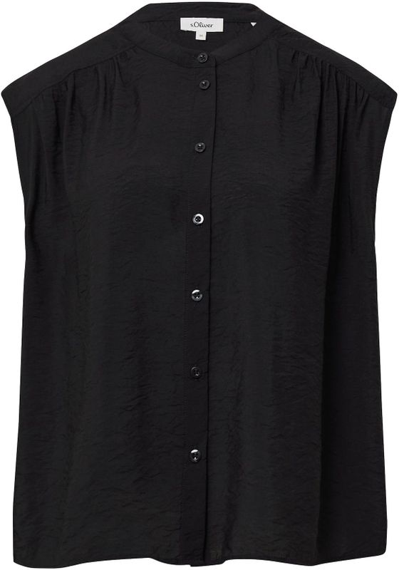 Blouse - Oversized - Viscoseblend - Kraag - Knoopsluiting