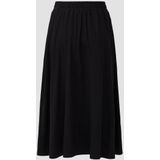 s.Oliver - Midi Rok - Zwart - Plooirok