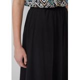 s.Oliver - Midi Rok - Zwart - Plooirok