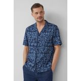 s.Oliver - Hemd - Korte Mouwen - Resort Pasvorm - Zomerse All-over Dessin