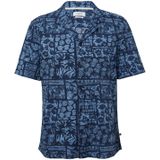 s.Oliver - Hemd - Korte Mouwen - Resort Pasvorm - Zomerse All-over Dessin