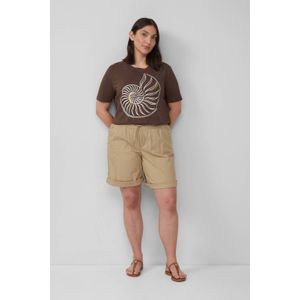 Broek - Relaxed-fit - Katoenmix - Met Elastische Taille - Franse Zakken