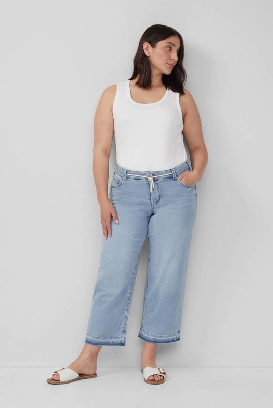 Jeans - Denim Broek - Katoenblend - Straight-leg - Mid-rise Pasvorm