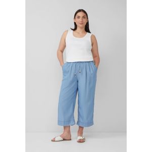 Denim Broek - Relaxed-fit - Lichtgewicht Lyocell - Culottes