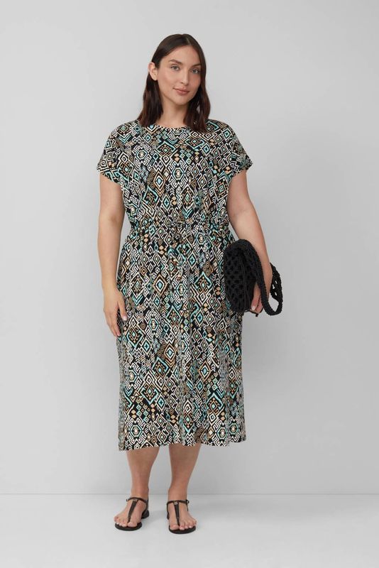 Jurk - Midi-jurk - Zacht Stretchkatoen