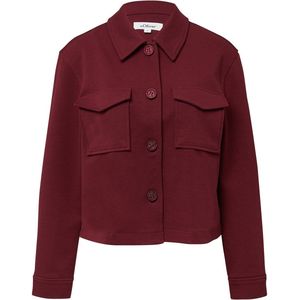 Binnenjas - Relaxed-fit - Getextureerde Jersey - Ongevoerd - Slimme Kraag