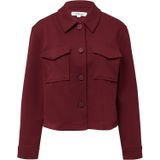 Binnenjas - Relaxed-fit - Getextureerde Jersey - Ongevoerd - Slimme Kraag