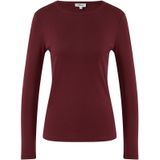Longsleeve - 100% Katoen - Dames - Slim Fit - Ribstructuur