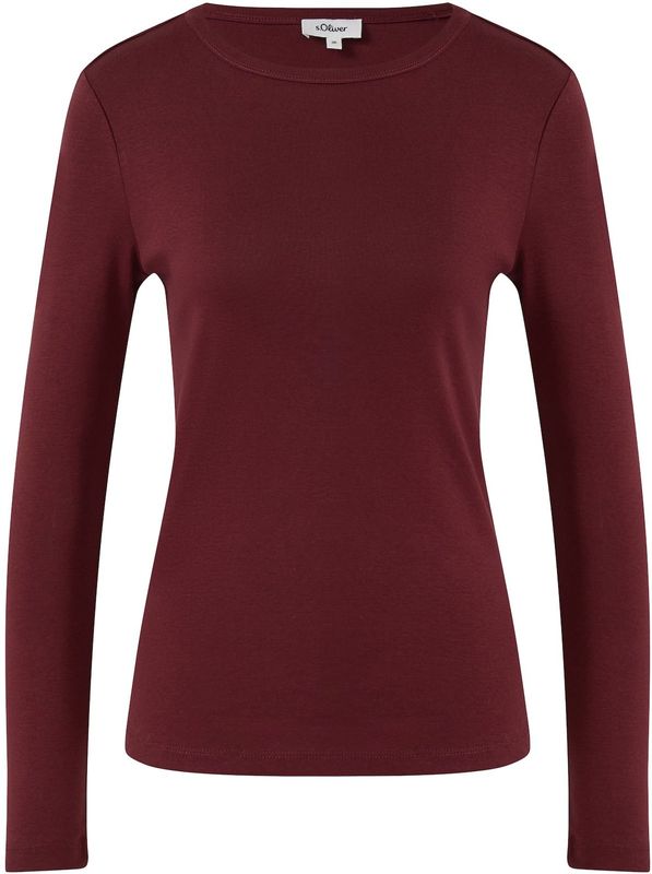 Longsleeve - 100% Katoen - Dames - Slim Fit - Ribstructuur