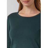 T-shirt - Longsleeve - Dames - 100% Katoen - Slim Fit - Ribstructuur