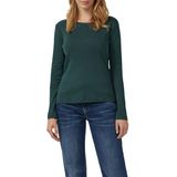 T-shirt - Longsleeve - Dames - 100% Katoen - Slim Fit - Ribstructuur