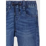 Jeans - Joggingjeans - Rechte Broek - Middelhoge Taille - Katoenstretch