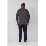 Sweatshirt Jas - Sportief - Met Stehkragen en Label-Print