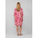 A-lijn Jurk - Korte Poplin Jurk - 3/4 Mouwen - Normale Pasvorm