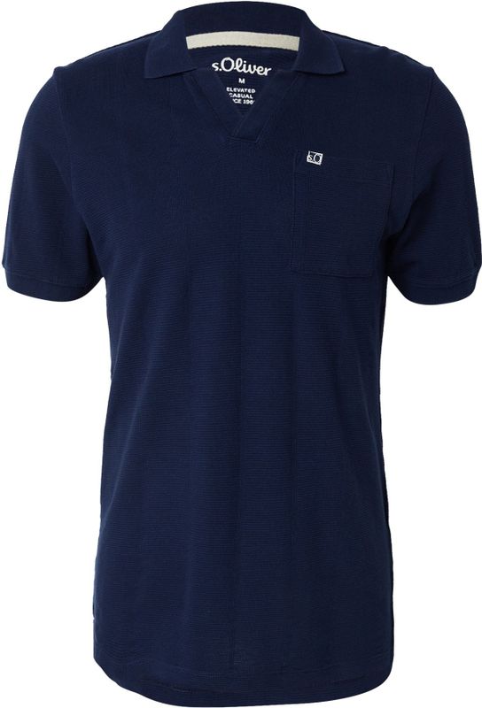 Poloshirt - Zacht Katoen - Gestructureerde Strepen