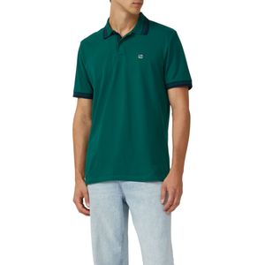 Poloshirt - Groen - Katoen - Polokraag - Korte Mouwen