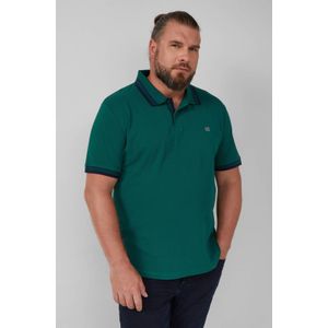 s.Oliver - Big Size - Polo - Groen - Regular Pasvorm - Korte Mouwen
