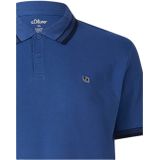 s.Oliver - Big Size - Polo - Blauw - Regular Fit - Korte Mouwen