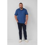 s.Oliver - Big Size - Polo - Blauw - Regular Fit - Korte Mouwen