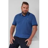 s.Oliver - Big Size - Polo - Blauw - Regular Fit - Korte Mouwen