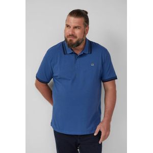s.Oliver - Big Size - Polo - Blauw - Regular Fit - Korte Mouwen