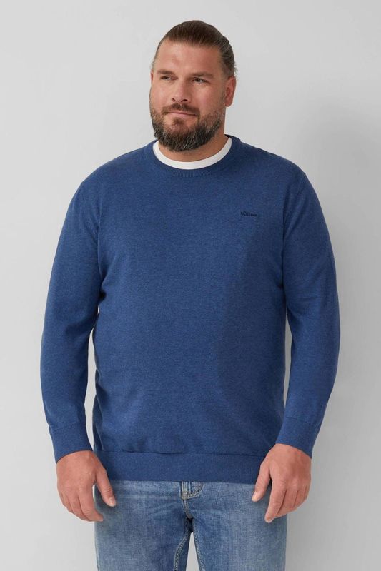 s.Oliver - Big Size - Gebreide Trui - Blauw