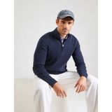 s.Oliver - Gebreide Trui - Navy - Met Rits