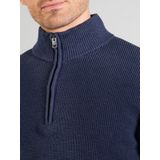 s.Oliver - Gebreide Trui - Navy - Met Rits