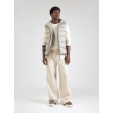 s.Oliver - Gebreide Trui - Dk Beige - Lange Mouw - Grof-Breisel