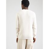 s.Oliver - Gebreide Trui - Dk Beige - Lange Mouw - Grof-Breisel