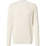 s.Oliver - Gebreide Trui - Dk Beige - Lange Mouw - Grof-Breisel