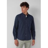 s.Oliver - Overhemd - Ruitpatroon - Katoen - Normale Pasvorm