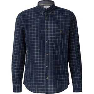 s.Oliver - Overhemd - Ruitpatroon - Katoen - Normale Pasvorm