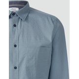 Shirt - Popeline - Zacht - Slanke Pasvorm - Kent Kraag - Casual