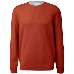 s.Oliver Big Size - Gebreide Trui - Rood - Regular Pasvorm
